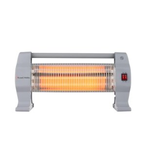 Russell Hobbs RQH1200H 1200W HeatLine Quartz Heater | Triple Quartz Tubes, Instant Radiant Warmth, 3 Heat Settings, Tip-Over Protection | Compact Horizontal Room Heater | 2 Yr Warranty